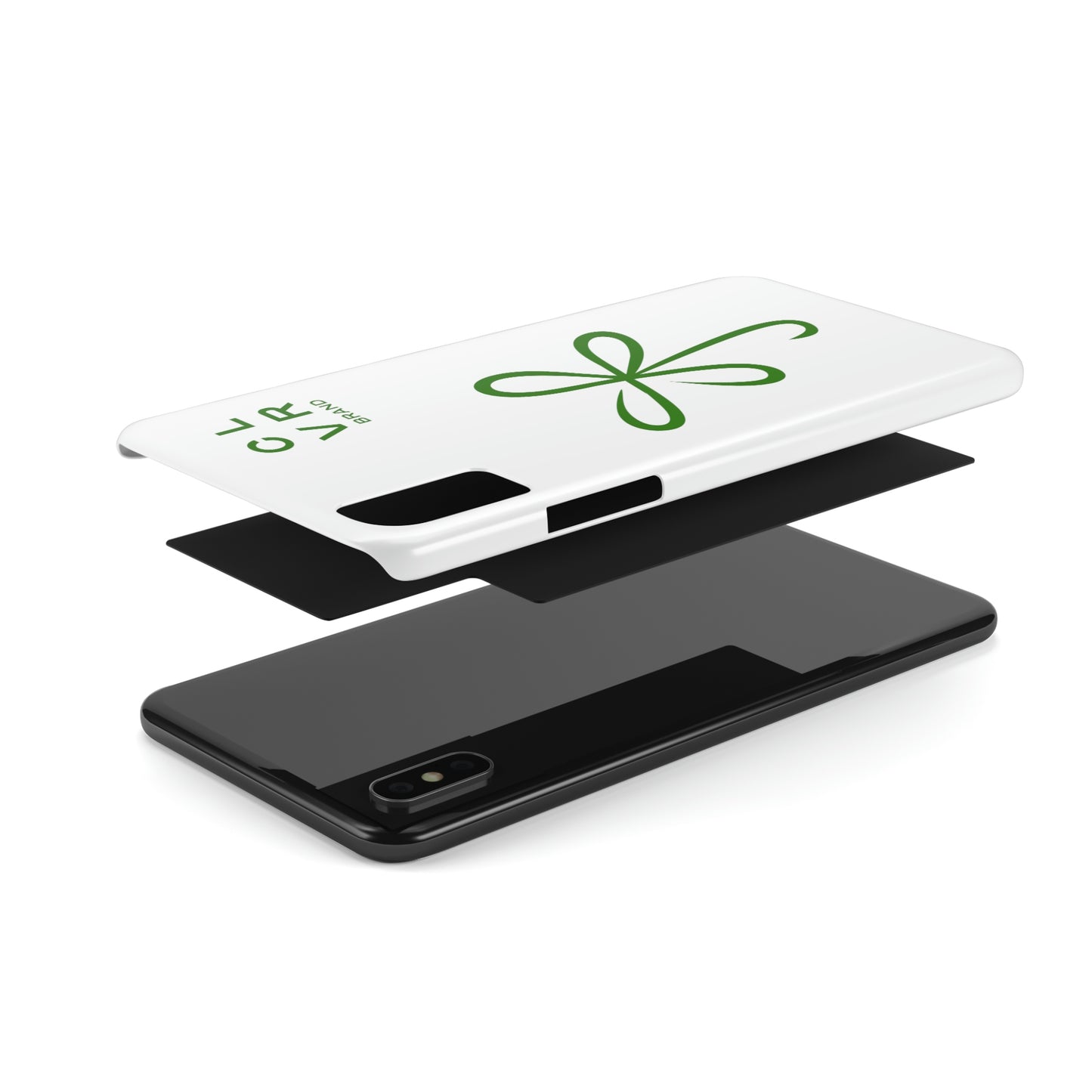 CLVR White+Green iPhone Slim Case