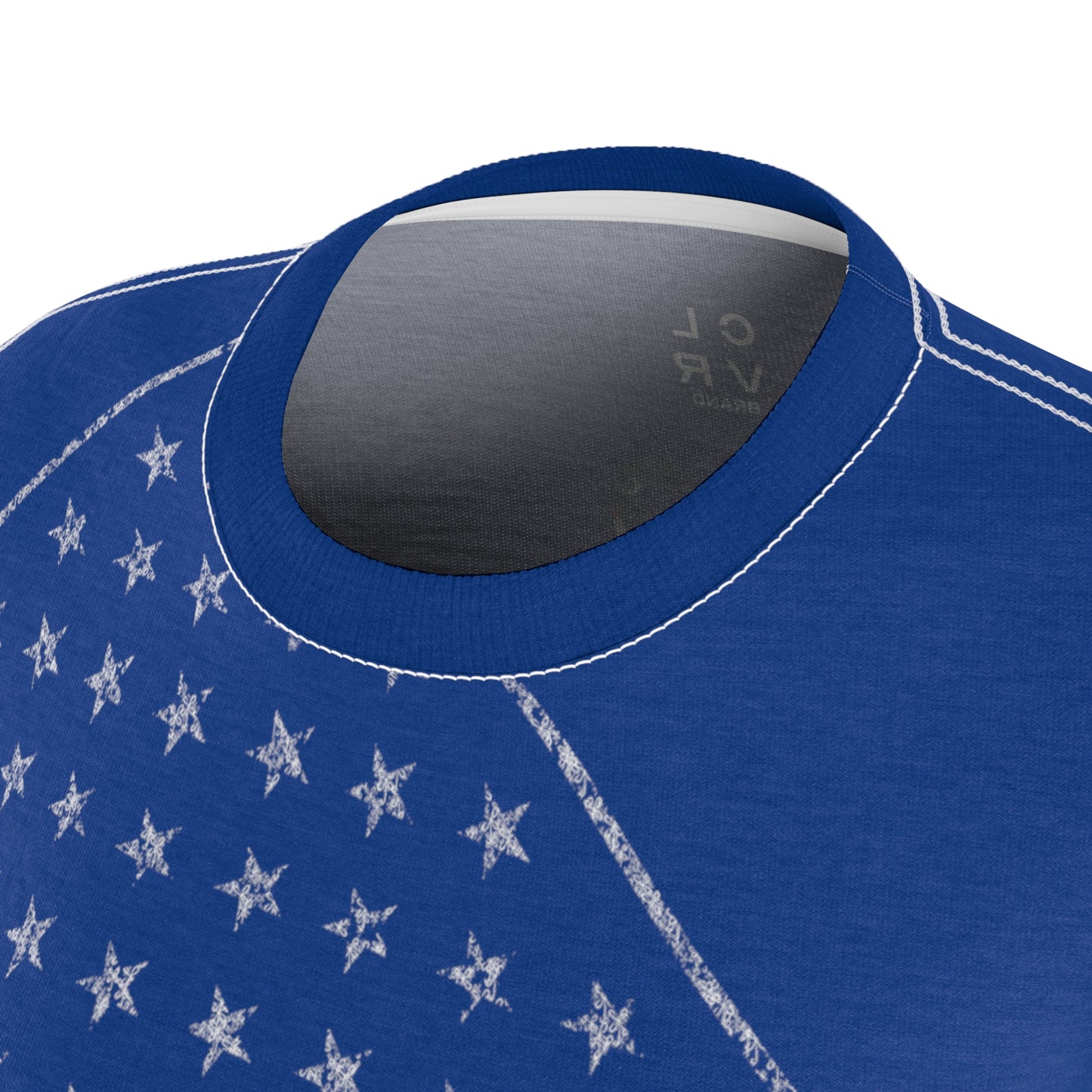 Women's Blue USA Star Spangled Tee