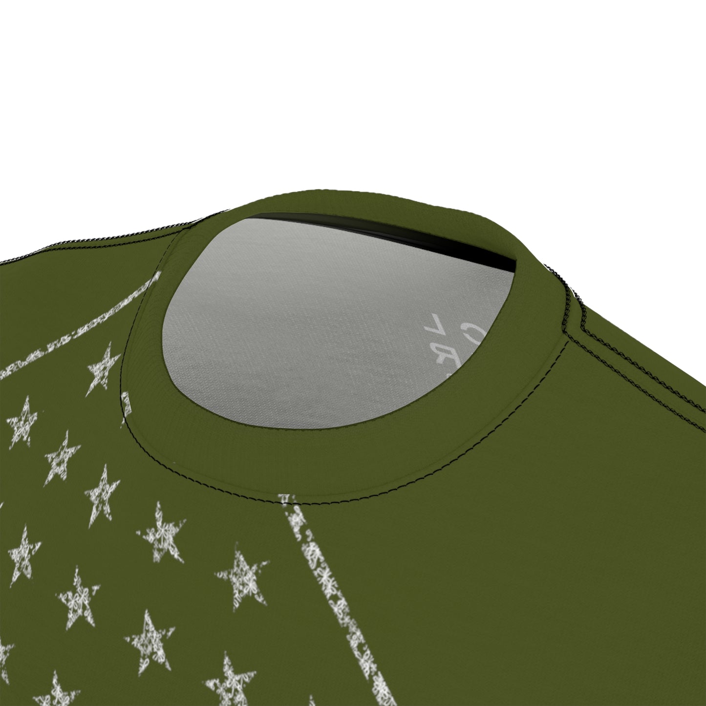 Men's Army Green USA Star Spangled Tee