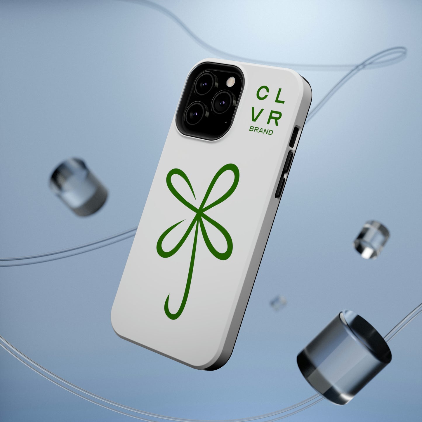 CLVR White+Green MagSafe Case (iPhone 13 & 14 Only)
