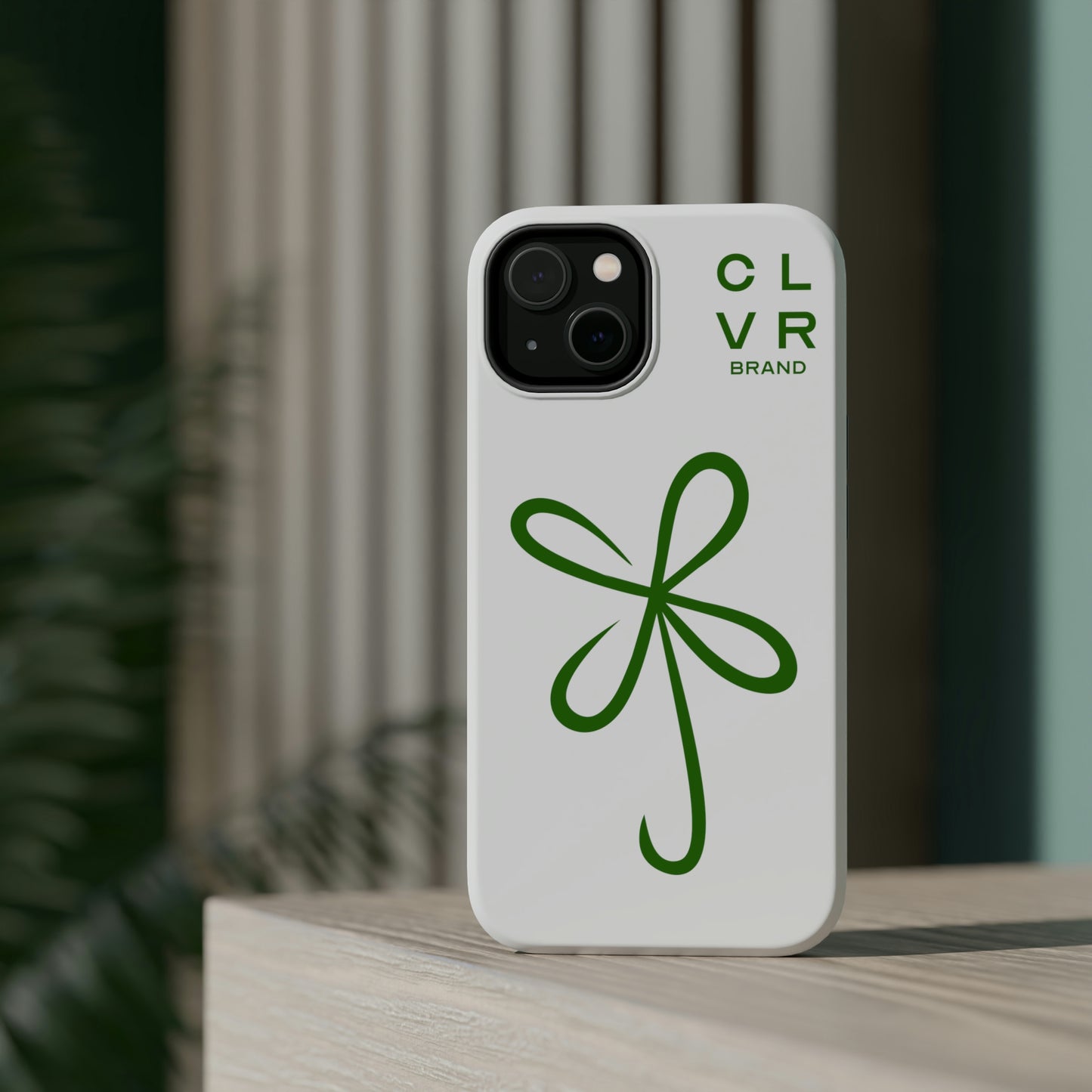 CLVR White+Green MagSafe Case (iPhone 13 & 14 Only)