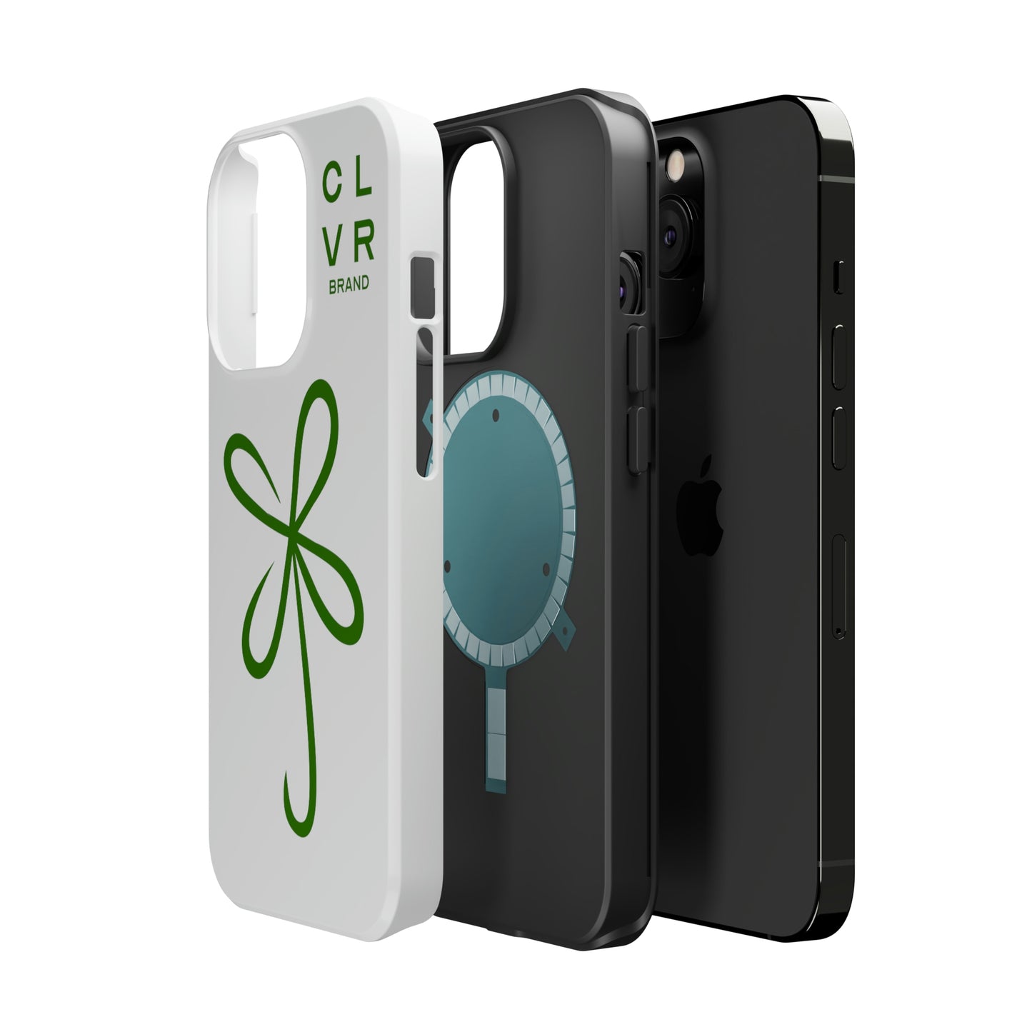 CLVR White+Green MagSafe Case (iPhone 13 & 14 Only)