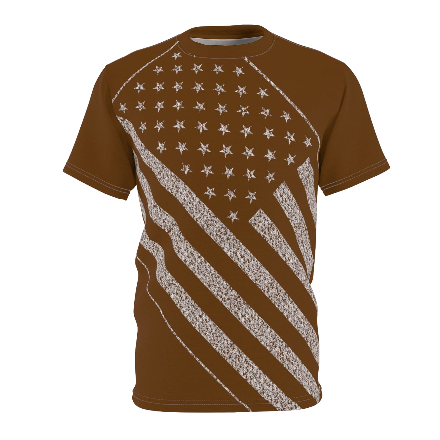 Men's Brown USA Star Spangled Tee
