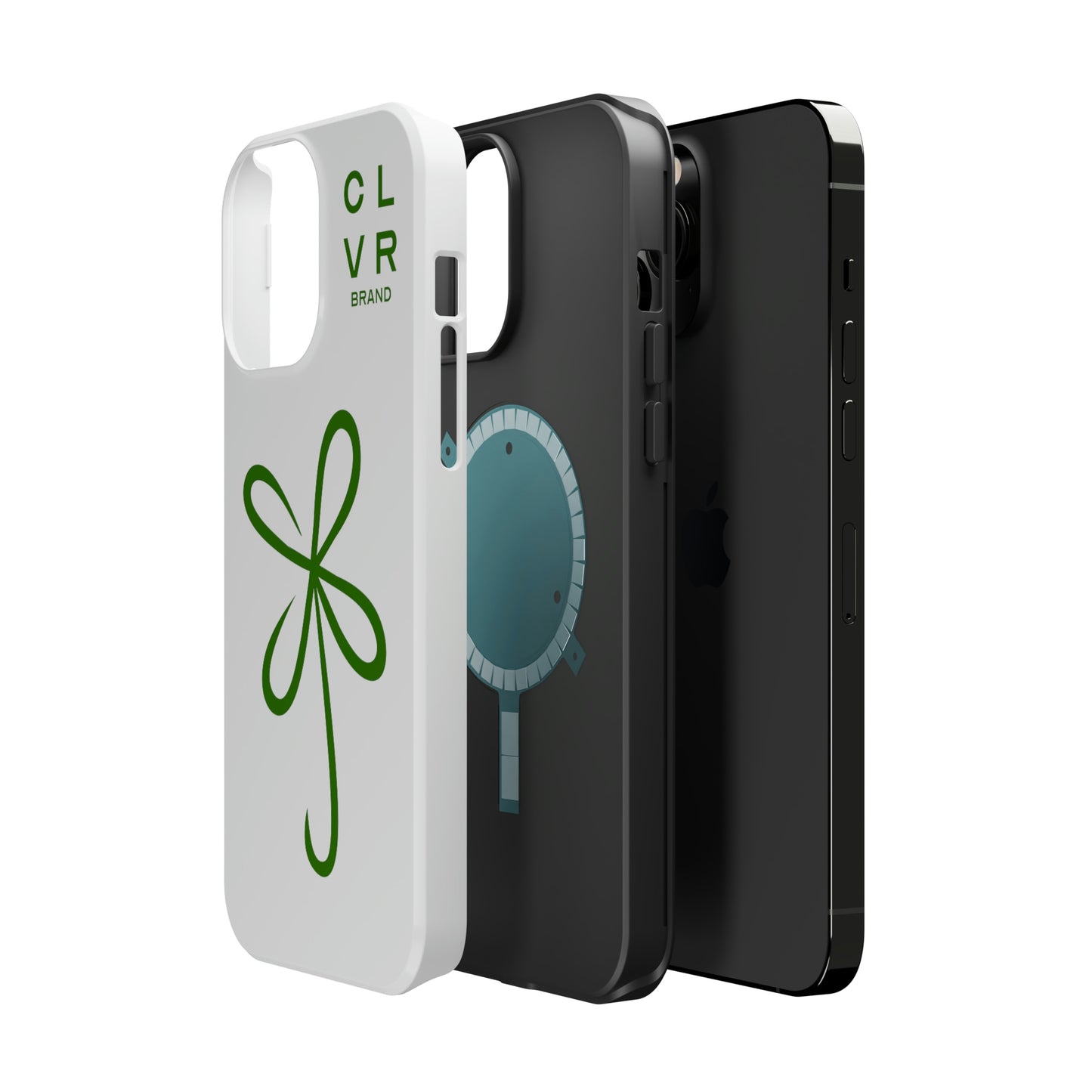 CLVR White+Green MagSafe Case (iPhone 13 & 14 Only)