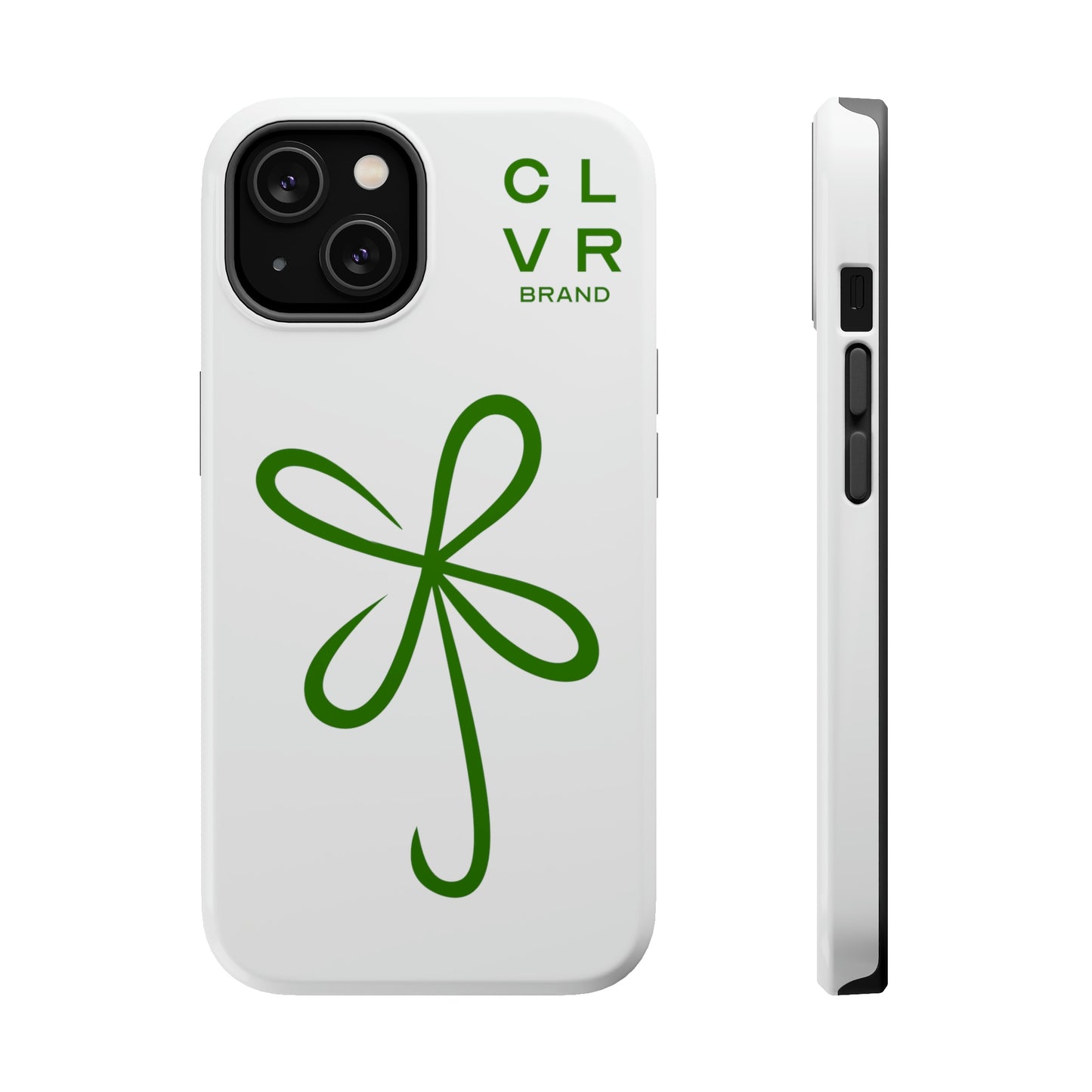 CLVR White+Green MagSafe Case (iPhone 13 & 14 Only)
