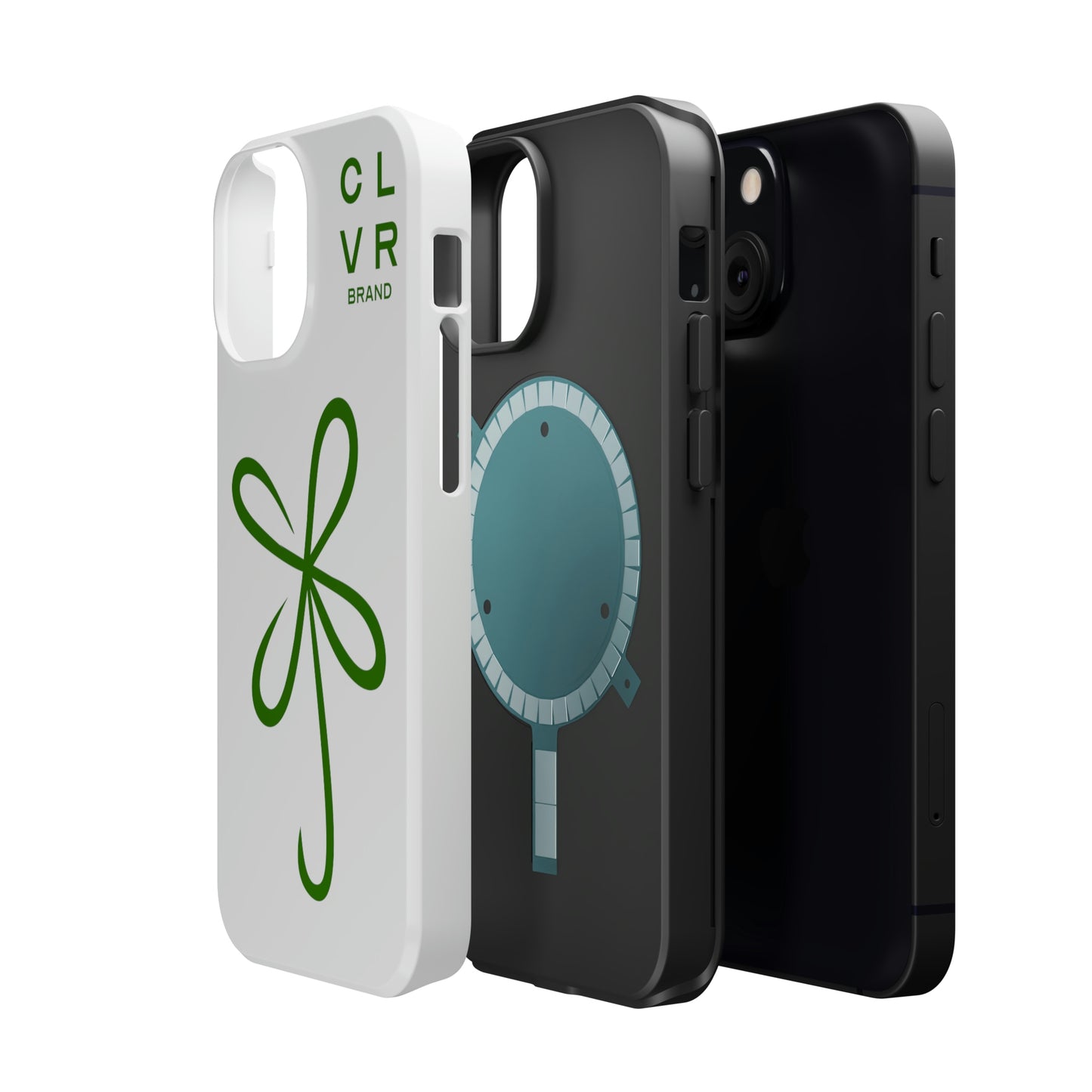 CLVR White+Green MagSafe Case (iPhone 13 & 14 Only)