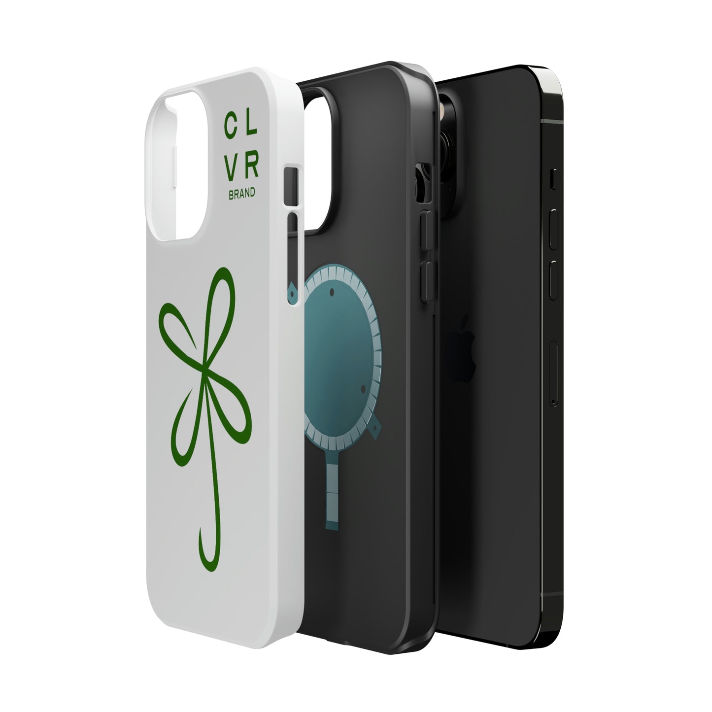 CLVR White+Green MagSafe Case (iPhone 13 & 14 Only)