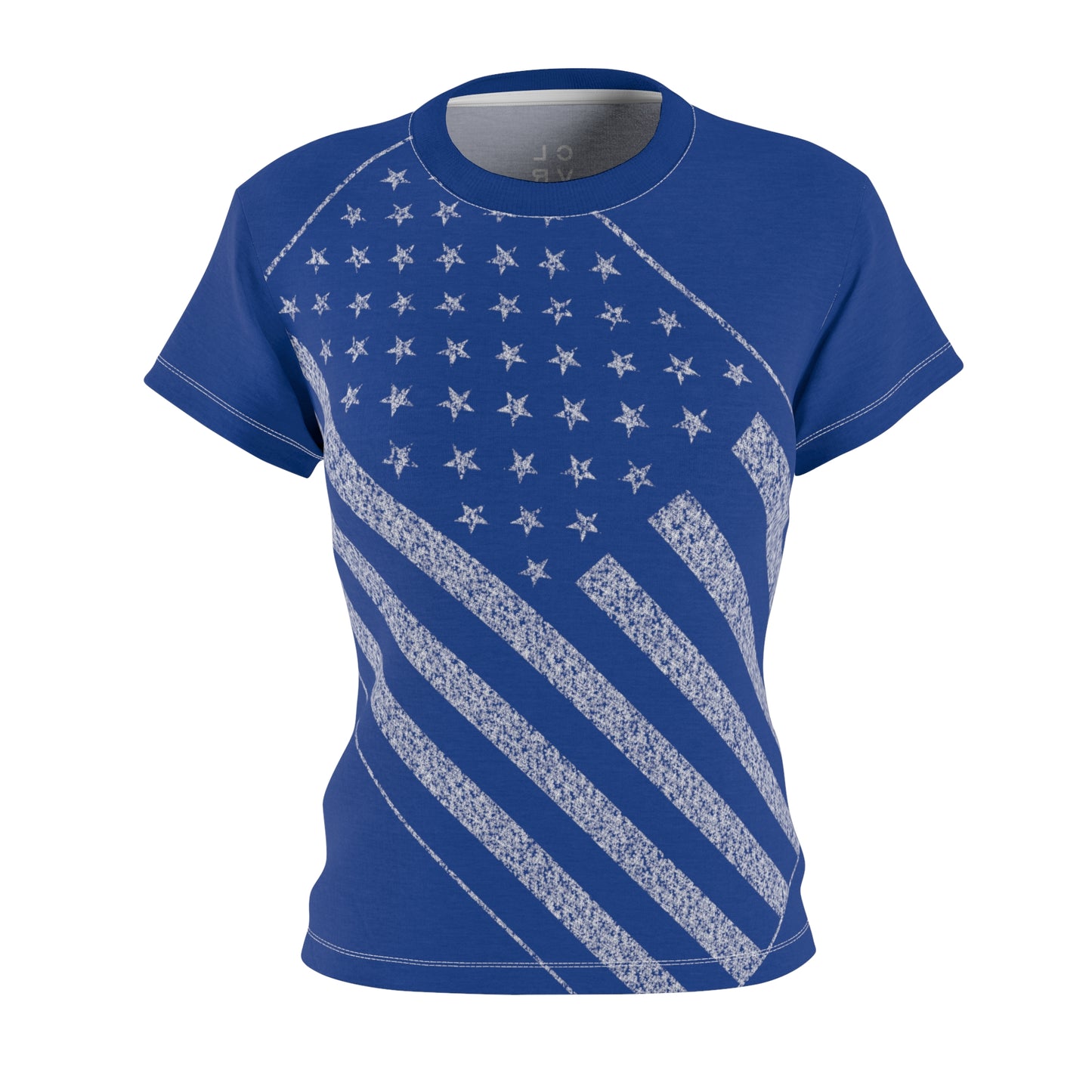 Women's Blue USA Star Spangled Tee