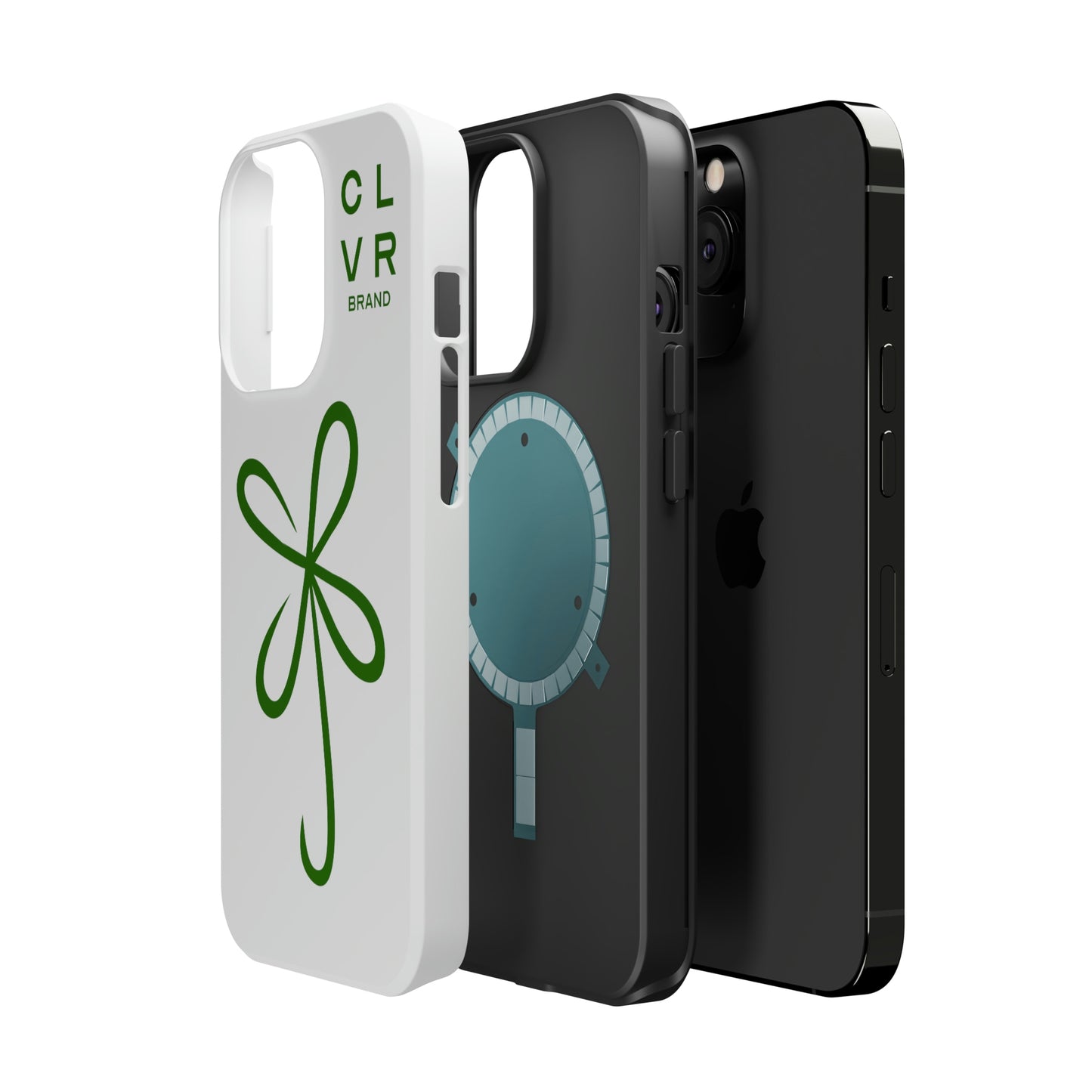 CLVR White+Green MagSafe Case (iPhone 13 & 14 Only)