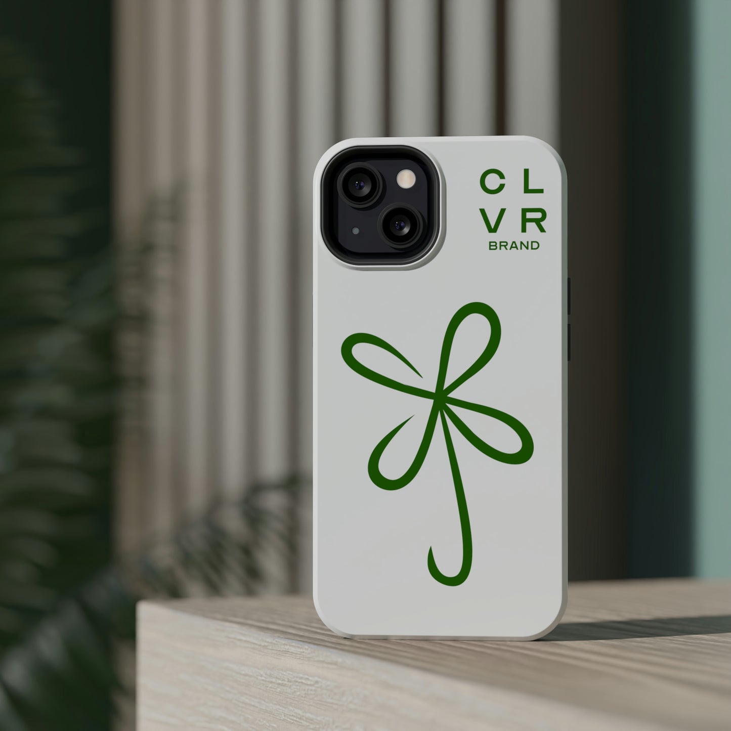 CLVR White+Green MagSafe Case (iPhone 13 & 14 Only)