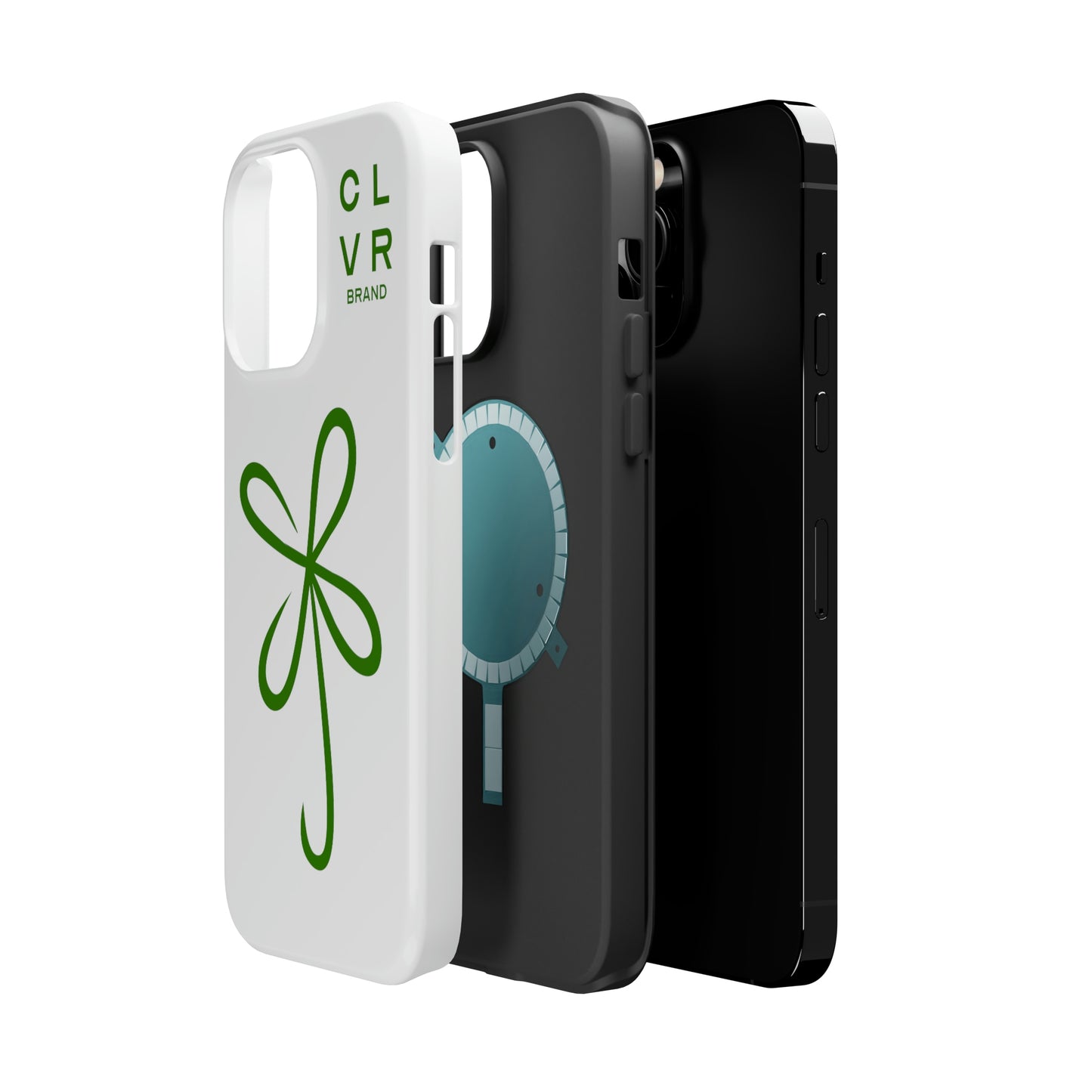 CLVR White+Green MagSafe Case (iPhone 13 & 14 Only)