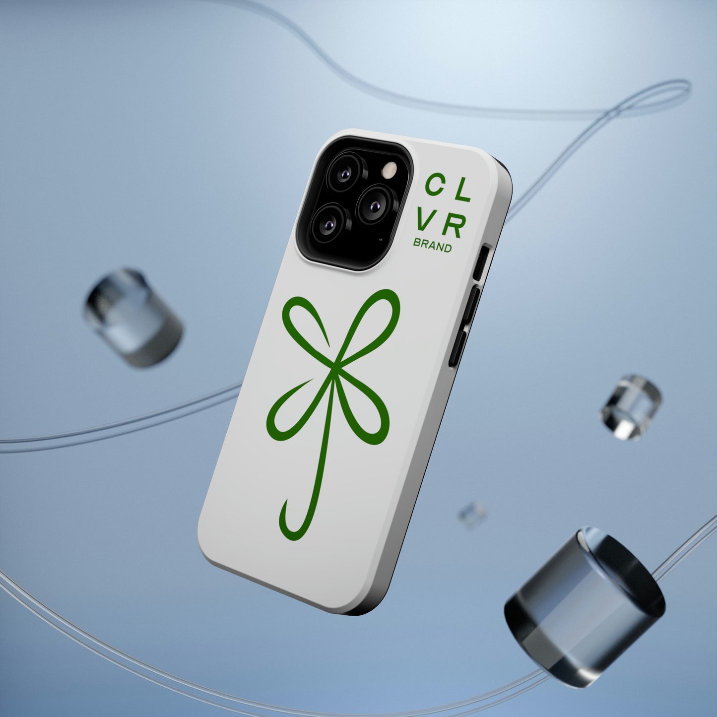 CLVR White+Green MagSafe Case (iPhone 13 & 14 Only)