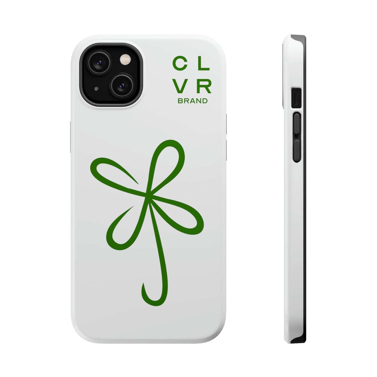 CLVR White+Green MagSafe Case (iPhone 13 & 14 Only)