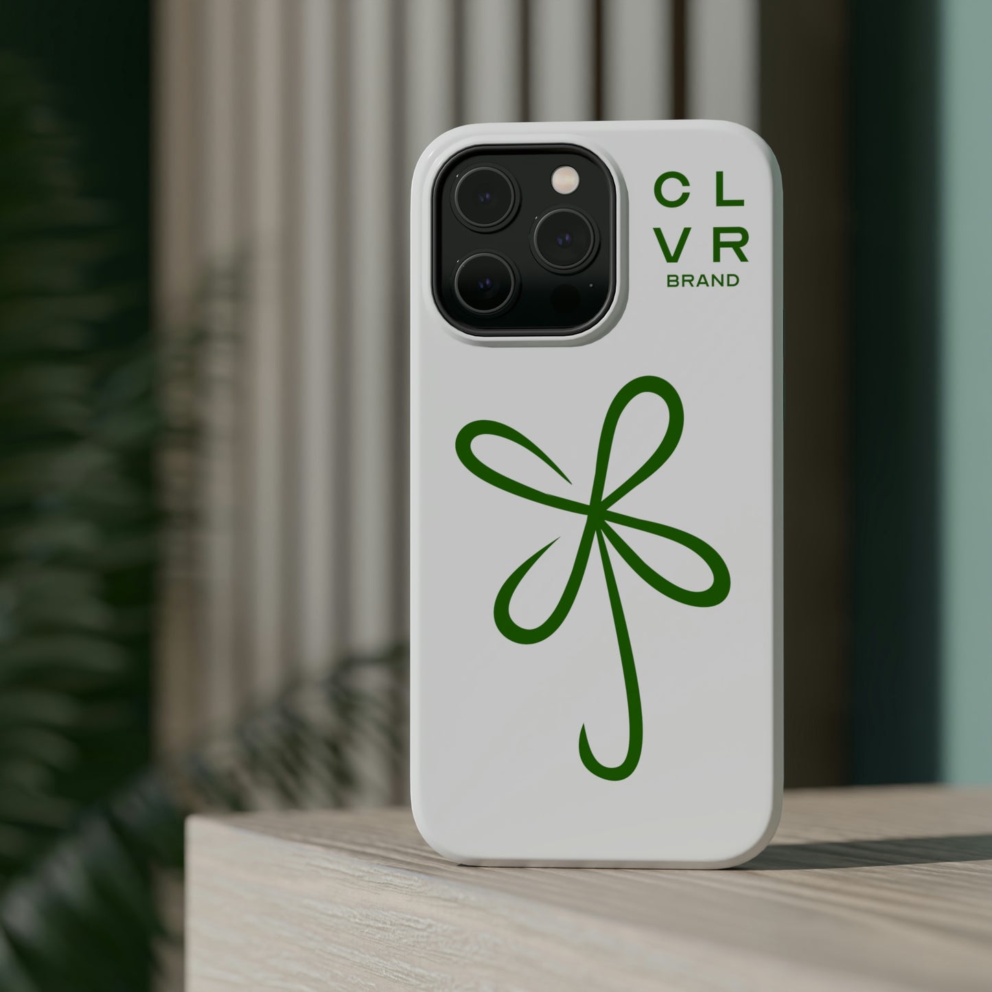 CLVR White+Green MagSafe Case (iPhone 13 & 14 Only)