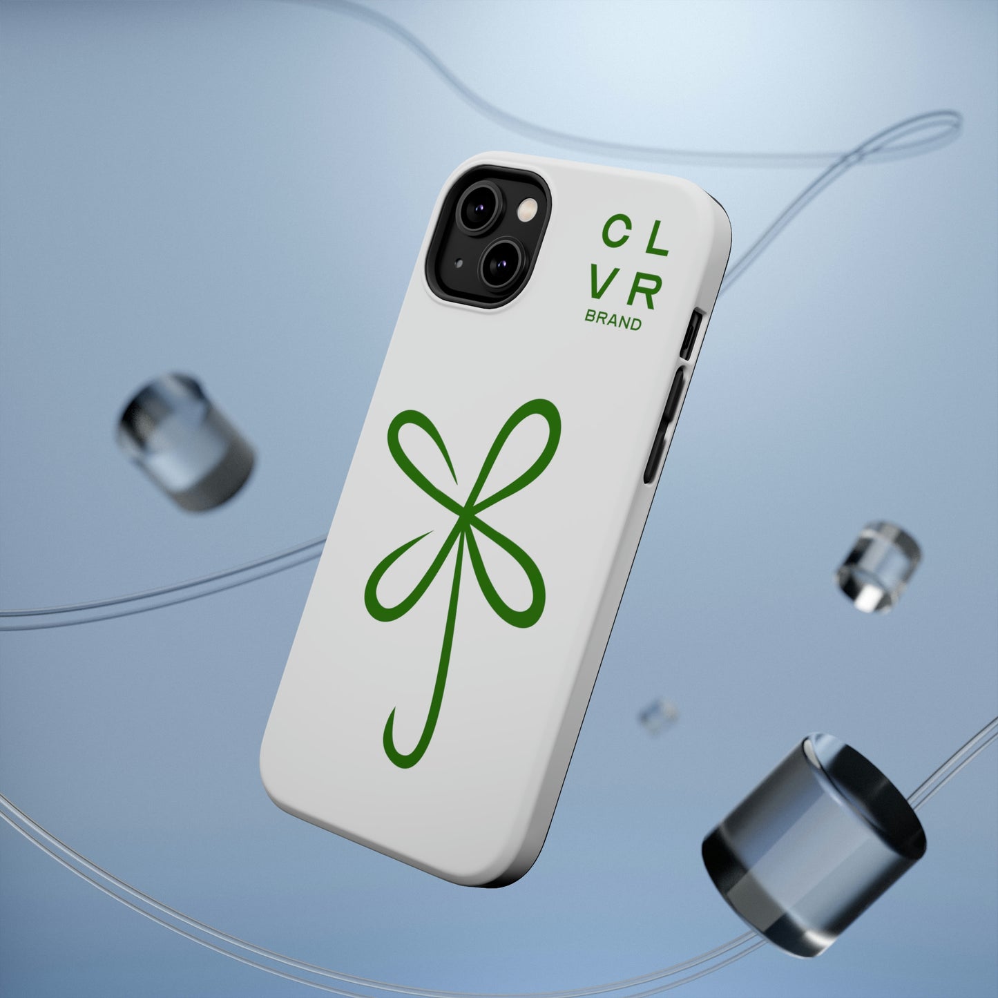 CLVR White+Green MagSafe Case (iPhone 13 & 14 Only)