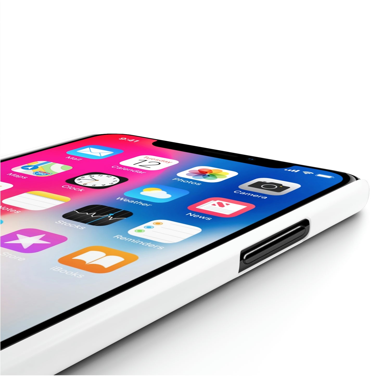 CLVR White+Green iPhone Slim Case