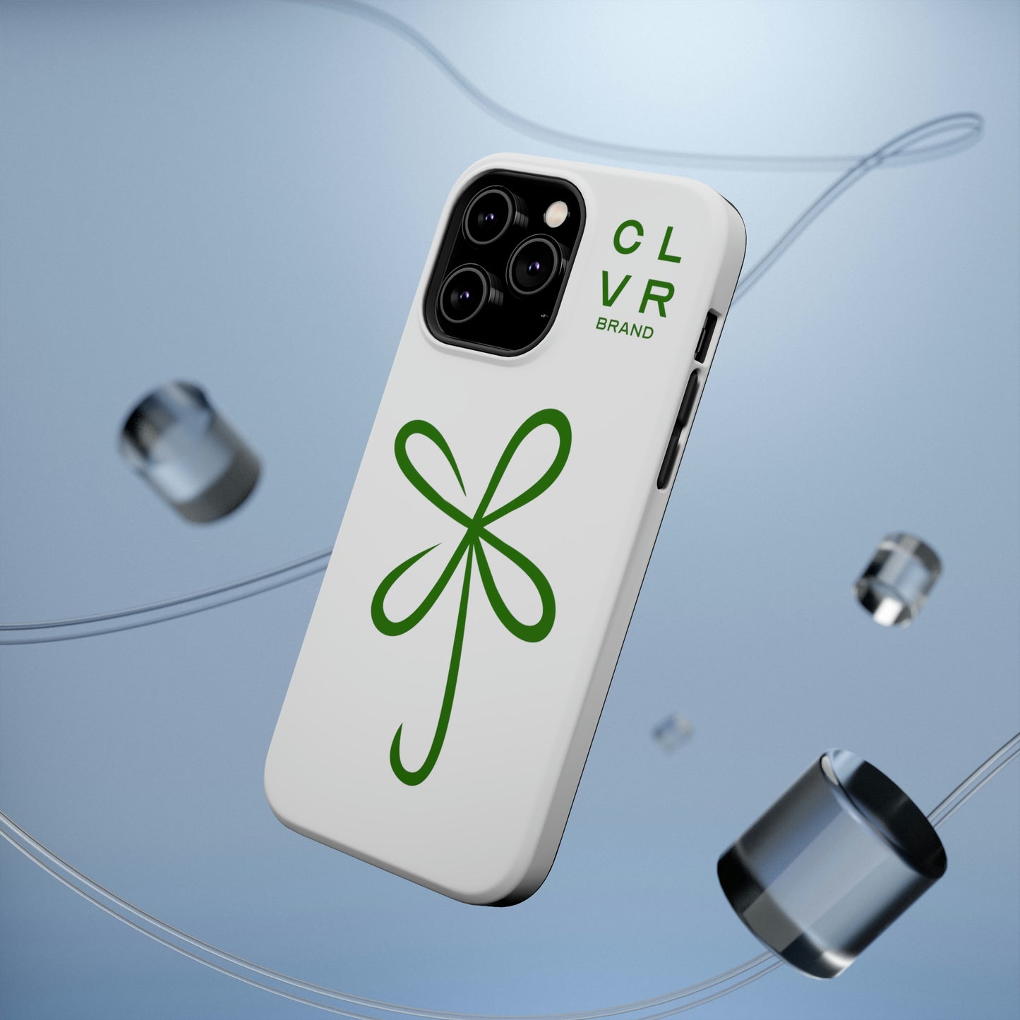 CLVR White+Green MagSafe Case (iPhone 13 & 14 Only)