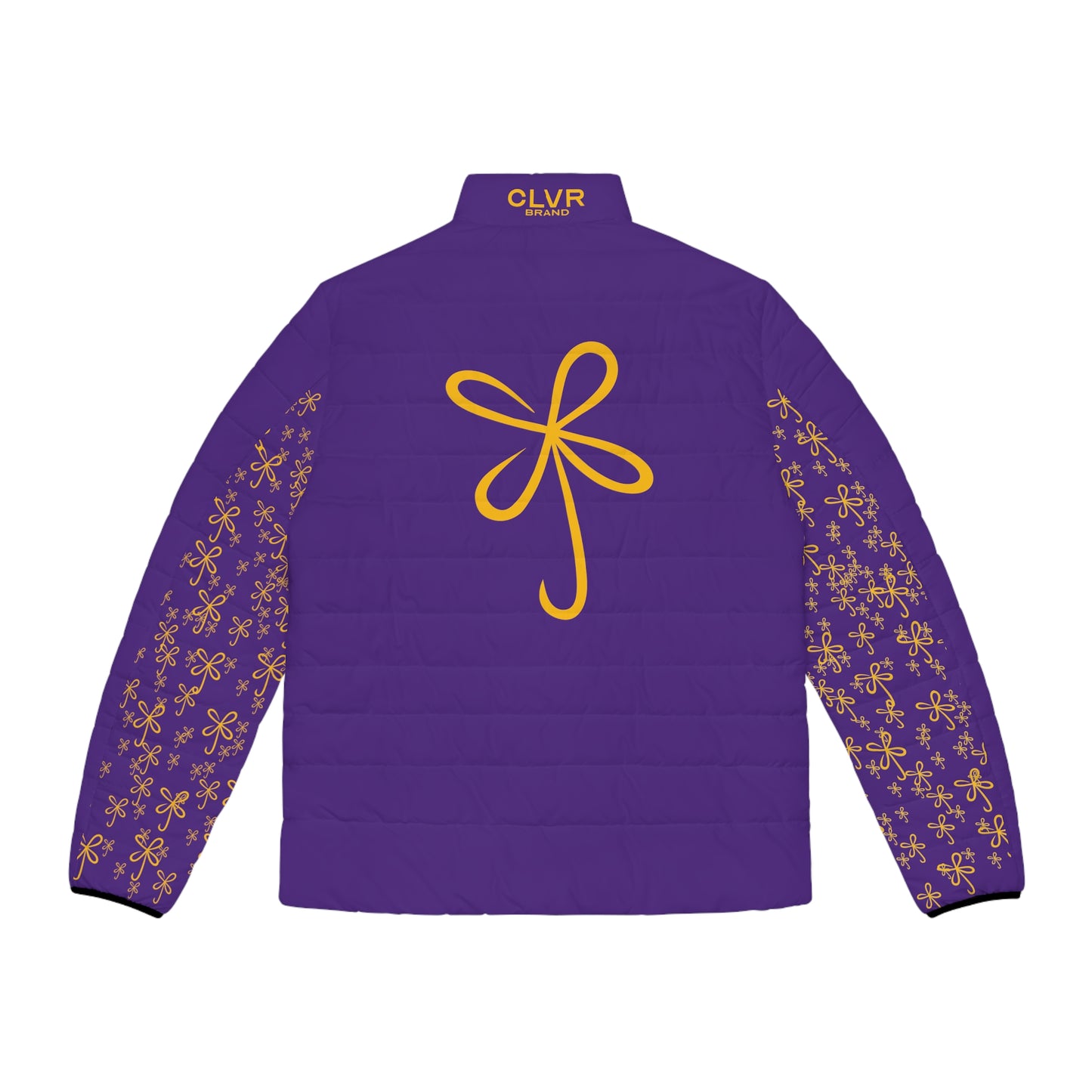 CLVR Purple+Gold Puffer Jacket