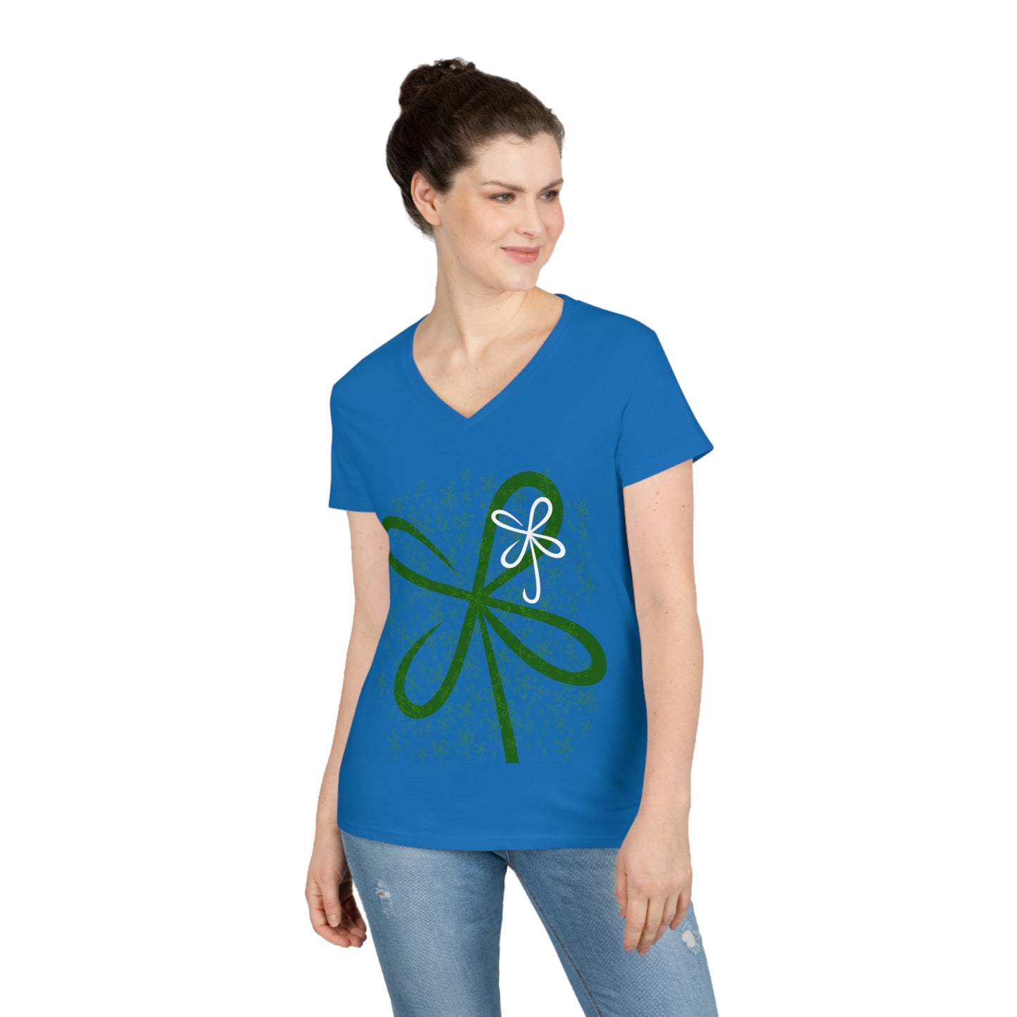 CLVR Ladies' V-Neck T-Shirt