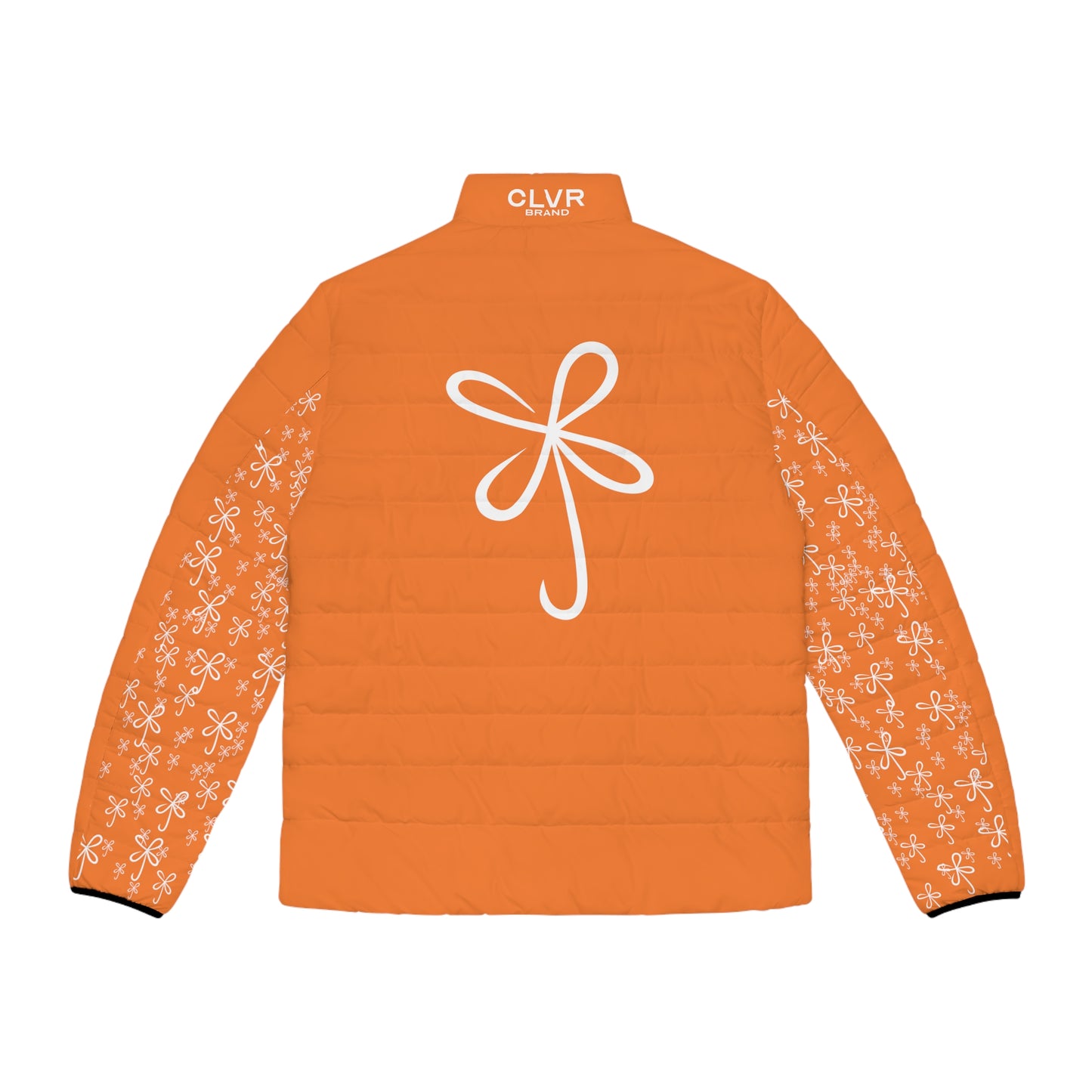 CLVR Orange+White Puffer Jacket