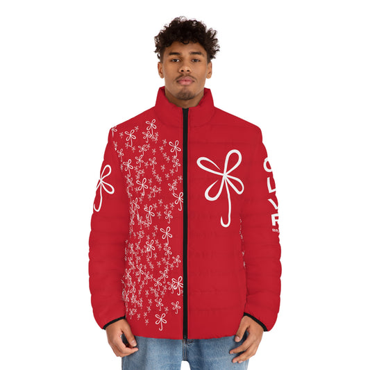 CLVR Red+White Puffer Jacket