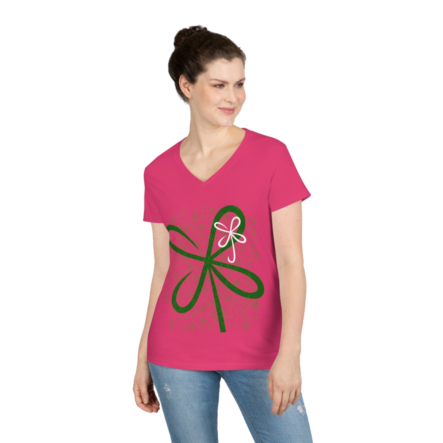 CLVR Ladies' V-Neck T-Shirt