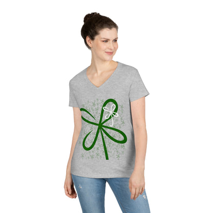 CLVR Ladies' V-Neck T-Shirt