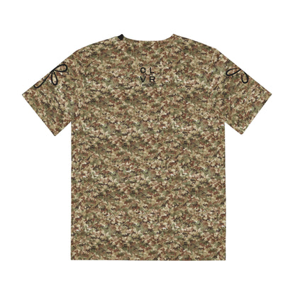 CLVR AbstrACT Camo with Black Logo Tee