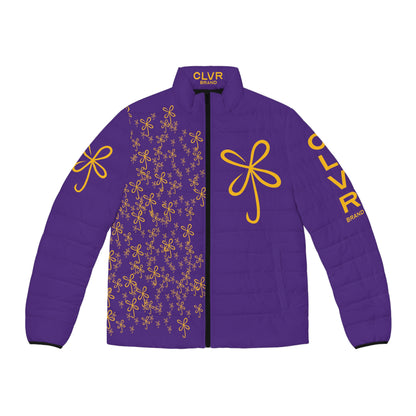 CLVR Purple+Gold Puffer Jacket