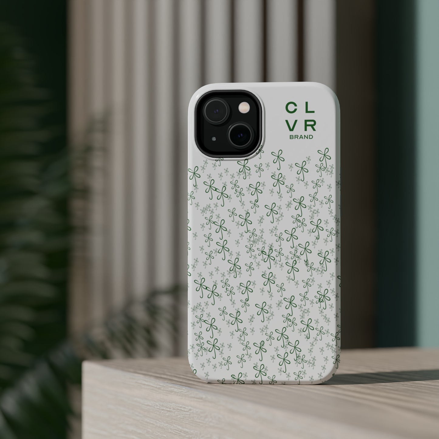 CLVR White+Field of Green MagSafe Case (iPhone 13 & 14 Only)