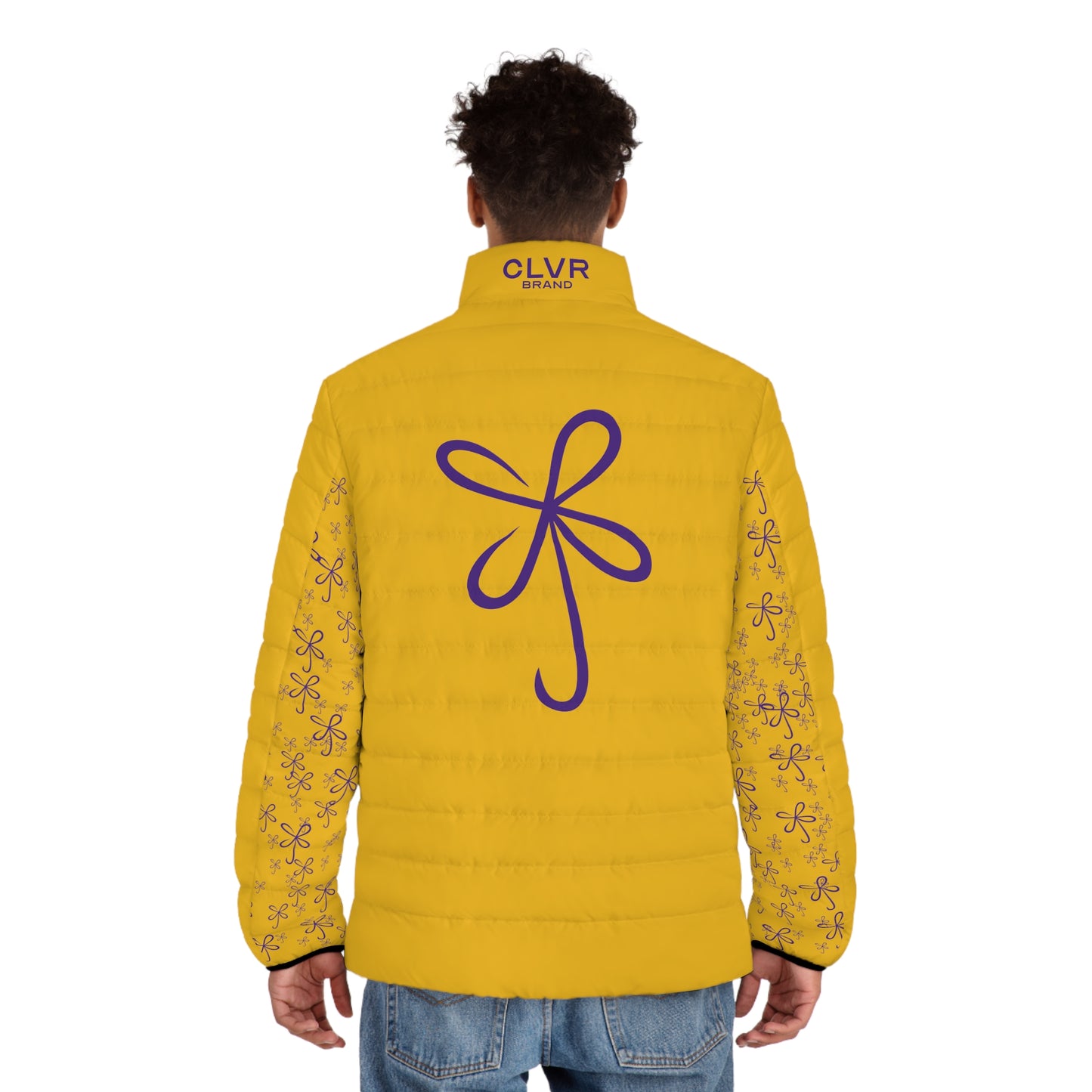 CLVR Gold+Purple Puffer Jacket