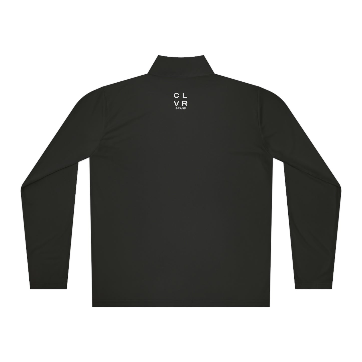 CLVR Unisex Quarter-Zip Pullover with White Logo