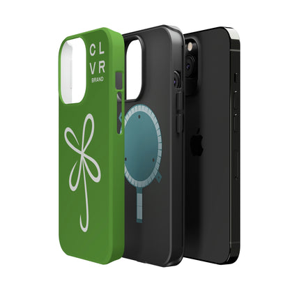 CLVR Green+White MagSafe Case (iPhone 13 & 14 Only)