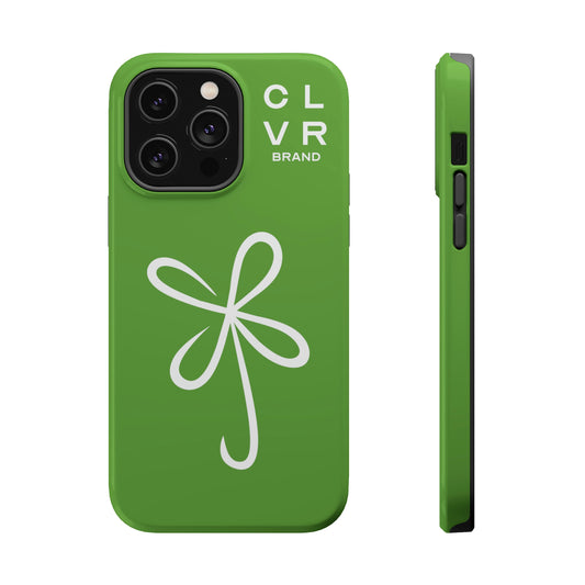 CLVR Green+White MagSafe Case (iPhone 13 & 14 Only)