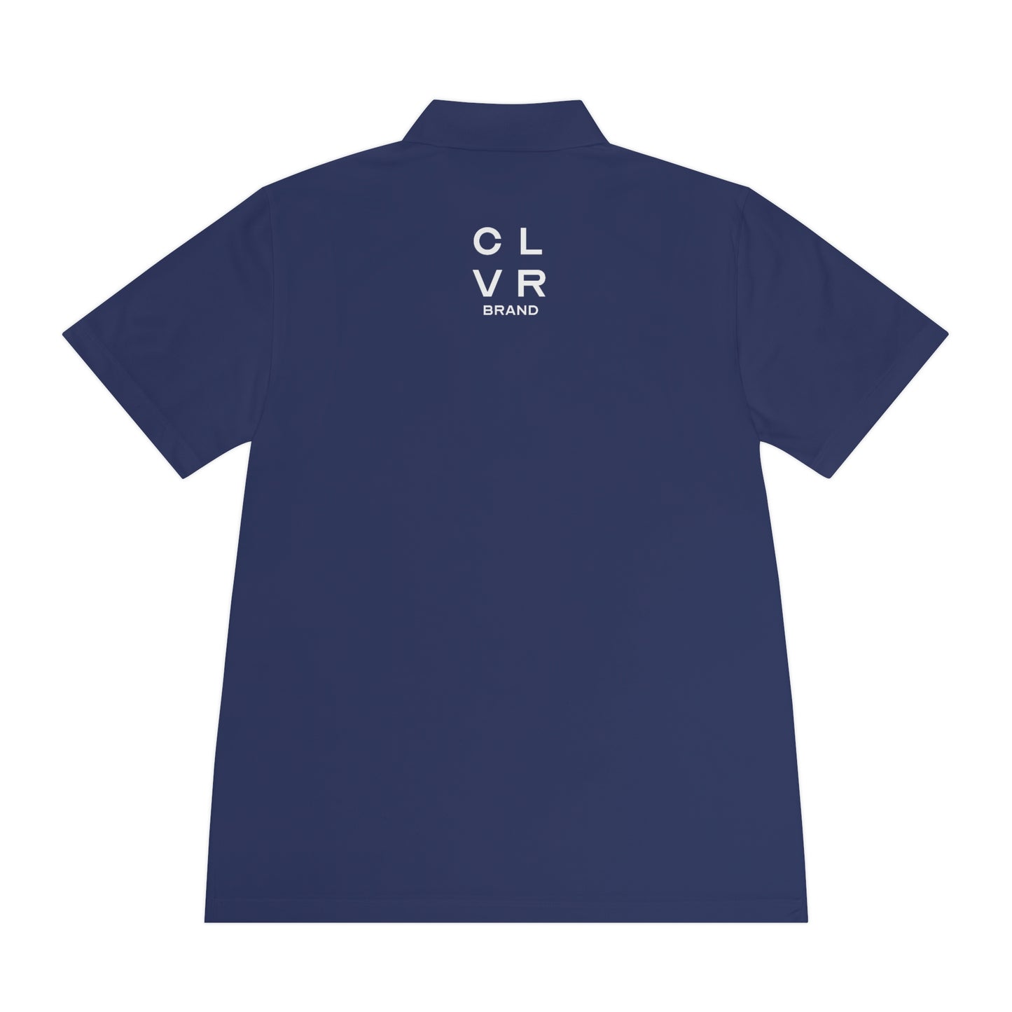 CLVR Men's Sport Polo Shirt with White Logo