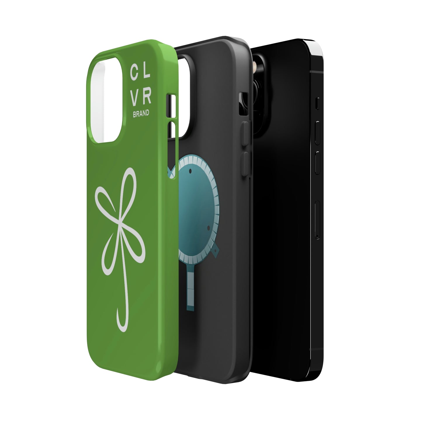 CLVR Green+White MagSafe Case (iPhone 13 & 14 Only)