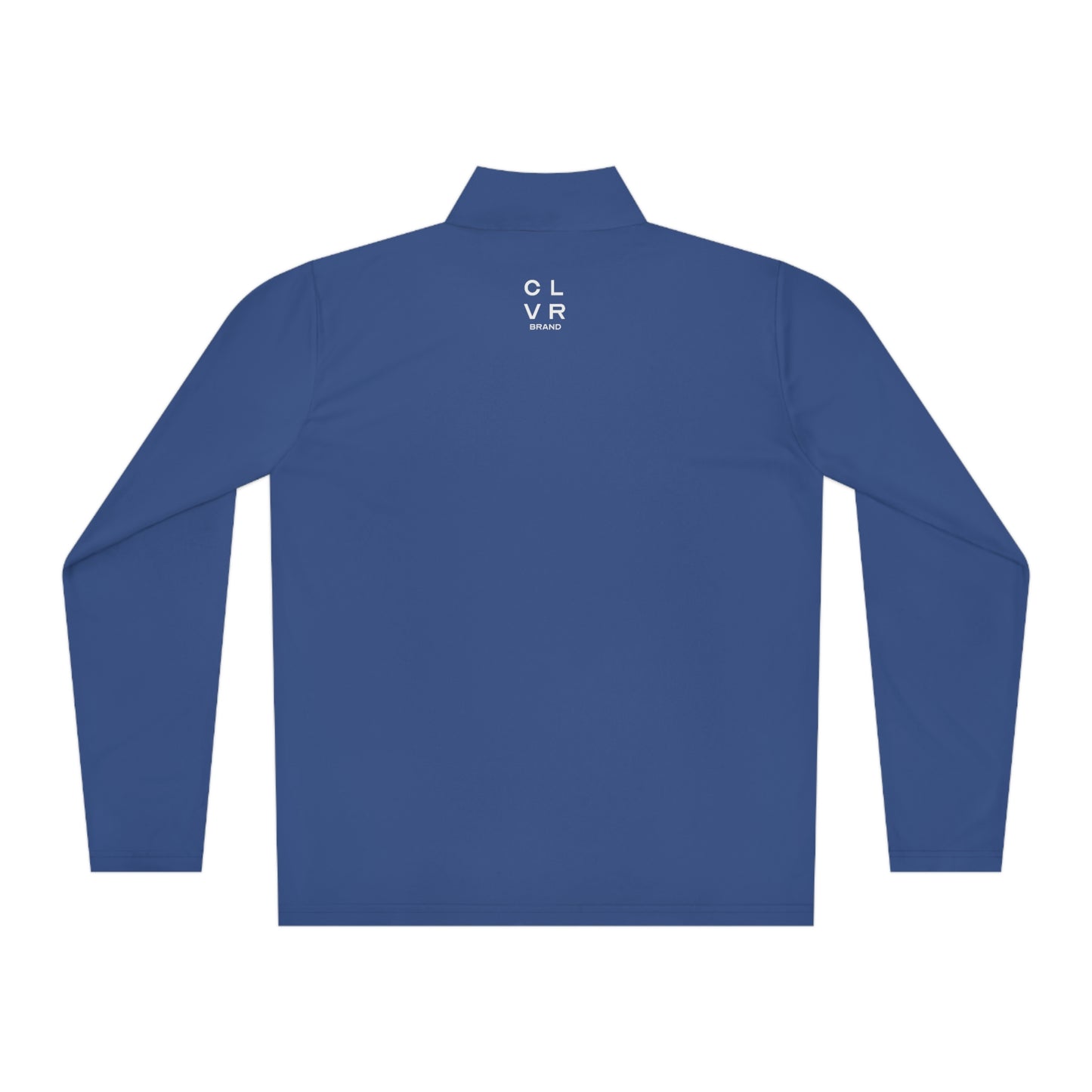 CLVR Unisex Quarter-Zip Pullover with White Logo