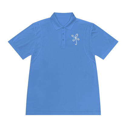 CLVR Men's Sport Polo Shirt with White Logo