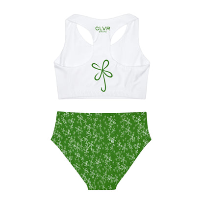 CLVR Girl's Two Piece Swimsuit