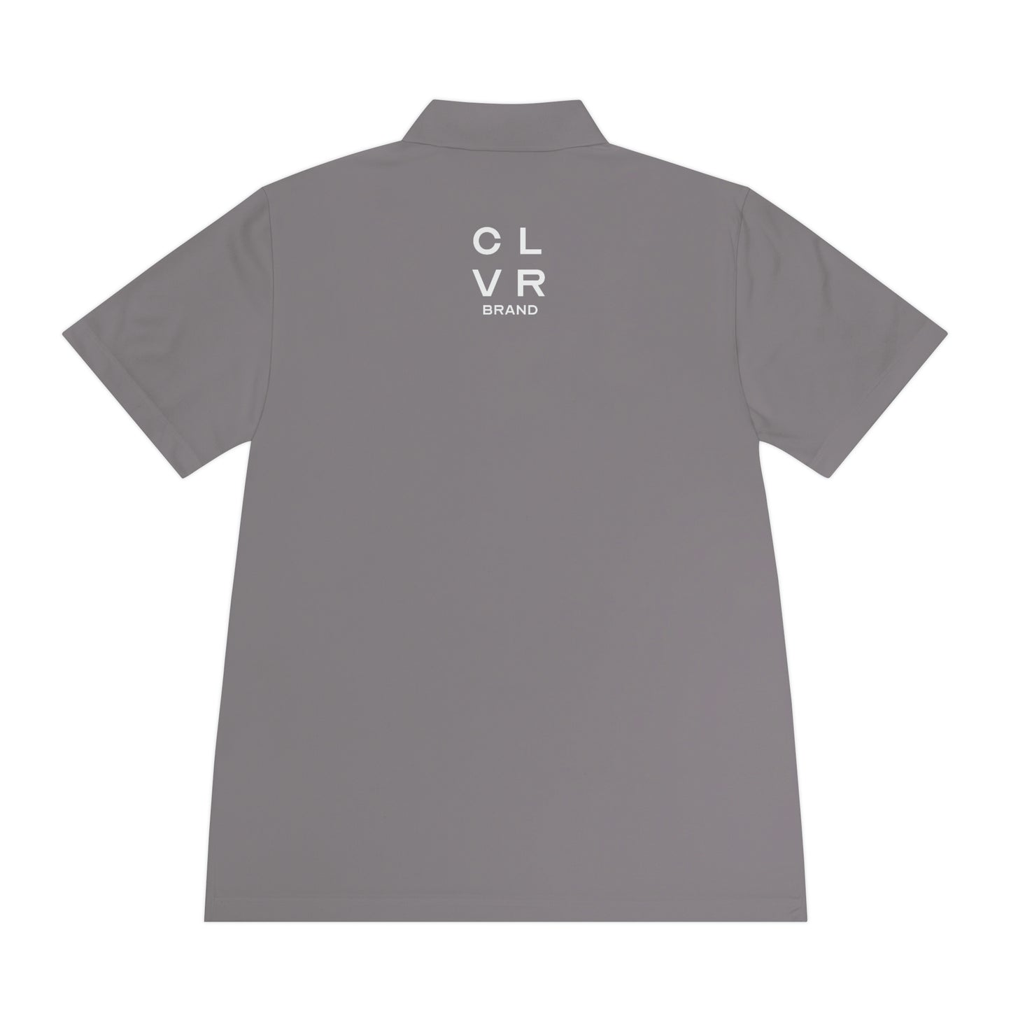 CLVR Men's Sport Polo Shirt with White Logo