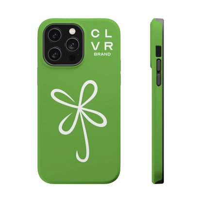 CLVR Green+White MagSafe Case (iPhone 13 & 14 Only)