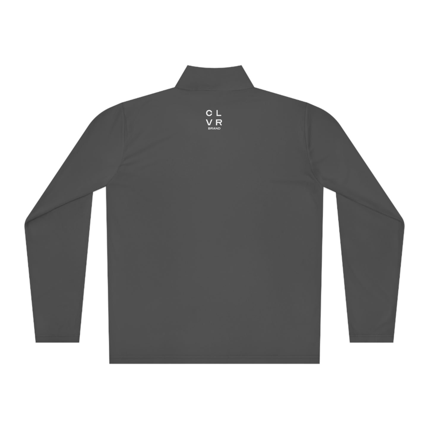 CLVR Unisex Quarter-Zip Pullover with White Logo