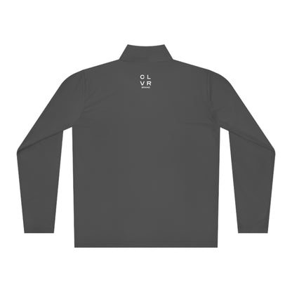 CLVR Unisex Quarter-Zip Pullover with White Logo