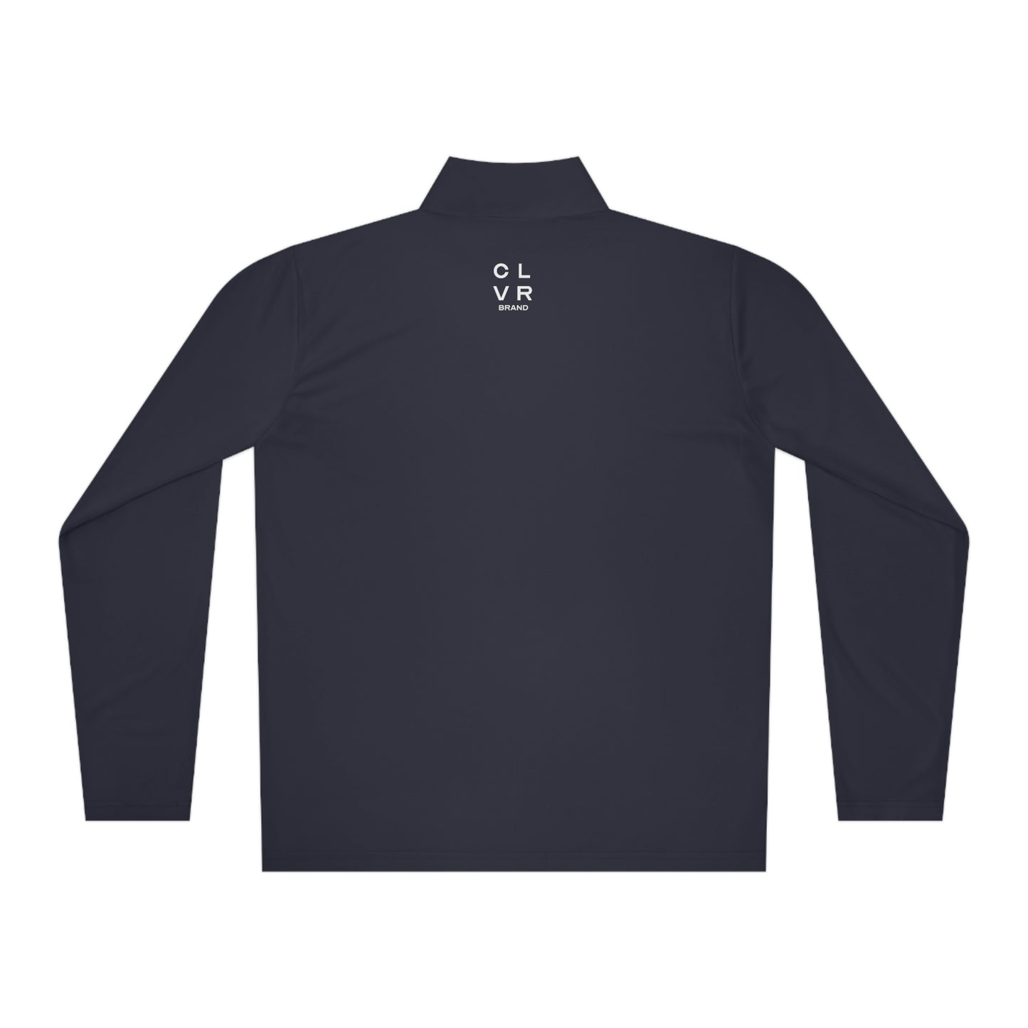 CLVR Unisex Quarter-Zip Pullover with White Logo