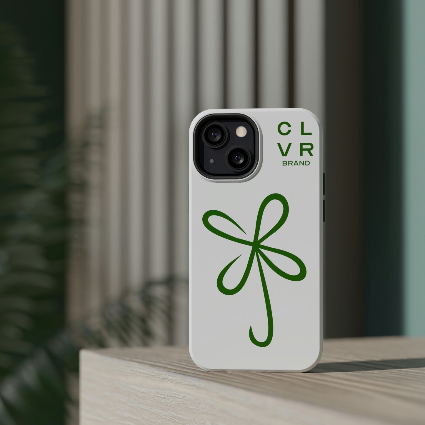 CLVR White+Green MagSafe Case (iPhone 13 & 14 Only)
