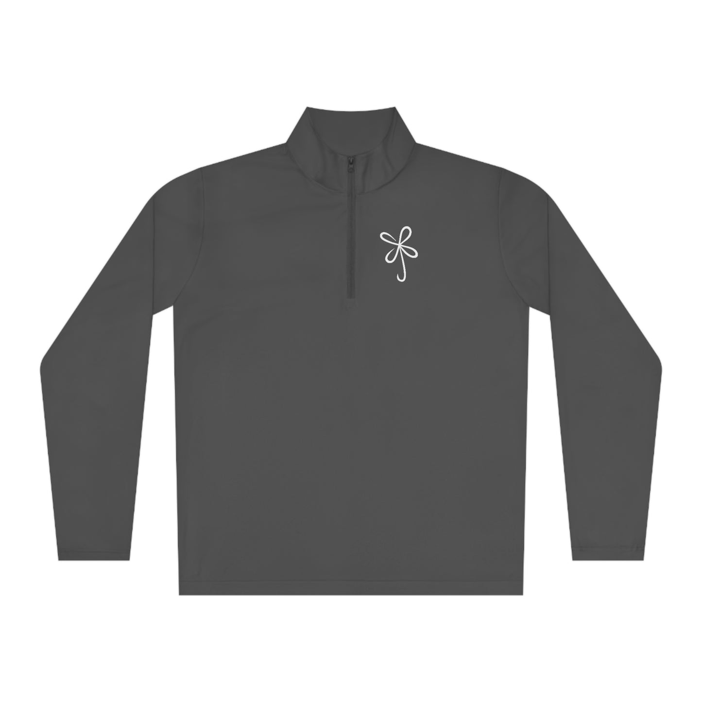 CLVR Unisex Quarter-Zip Pullover with White Logo