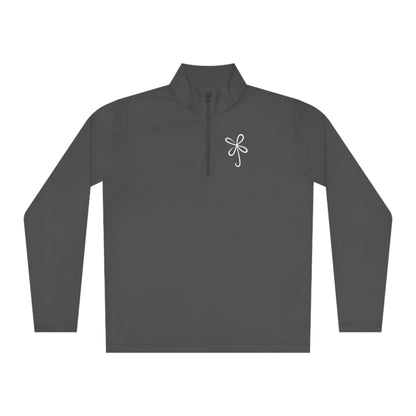 CLVR Unisex Quarter-Zip Pullover with White Logo