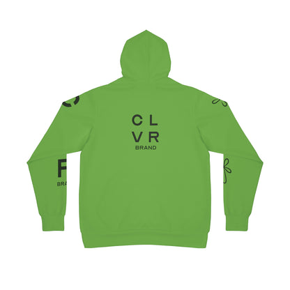 CLVR Green + Black Pull-Over Athletic Hoodie