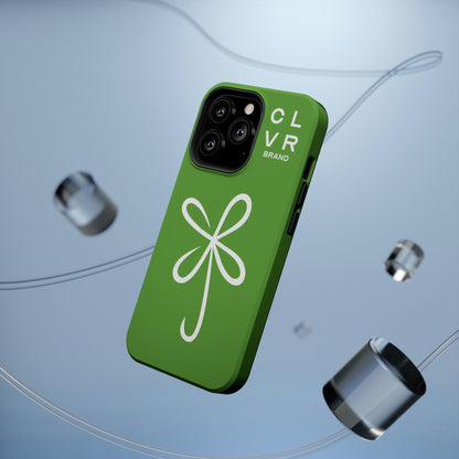 CLVR Green+White MagSafe Case (iPhone 13 & 14 Only)