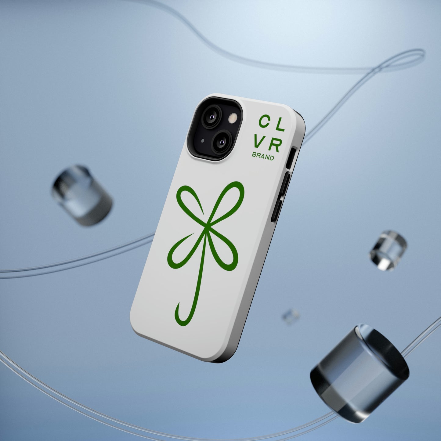 CLVR White+Green MagSafe Case (iPhone 13 & 14 Only)